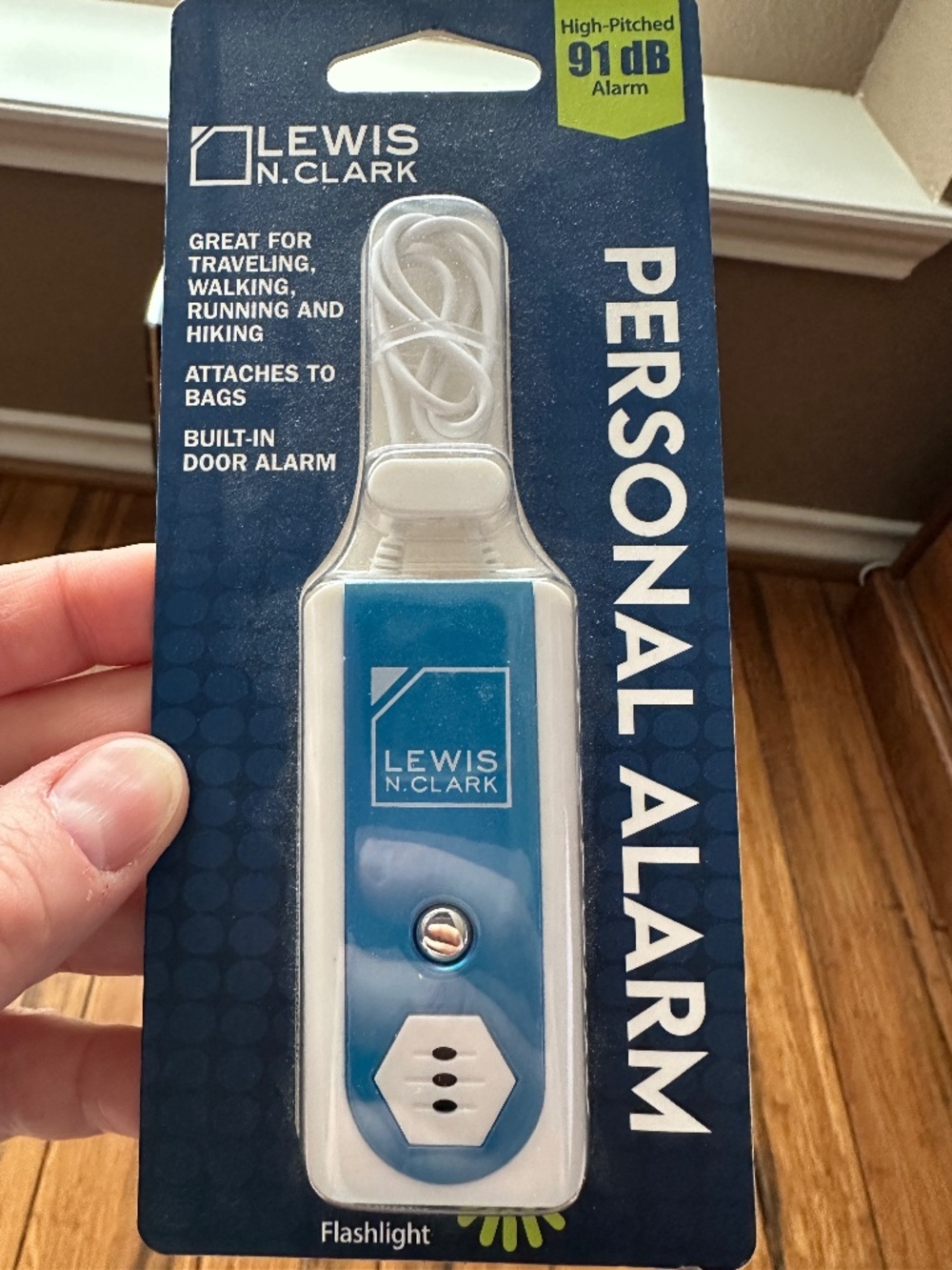 Lewis N. Clark Travel Door Alarm + Window Guard - Blue